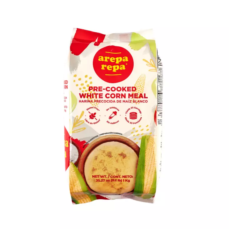 Arepa repa | Pre cooked white corn meal | 35.27 OZ E.