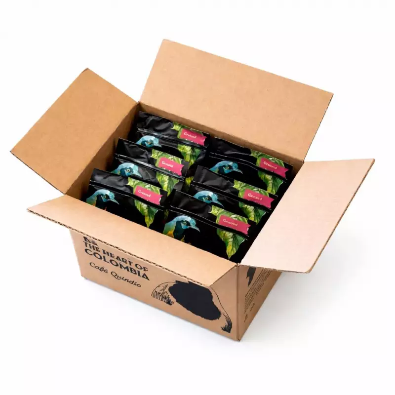 Cafe Quindio Gourmet | Medium Roast 100% Colombian Excelso Whole Bean Arabica Coffee | 12 Ounce BagE