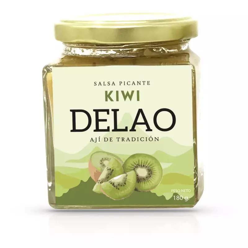 Delao | Kiwi Spicy sauce Vegan | 7 oz 1 E.