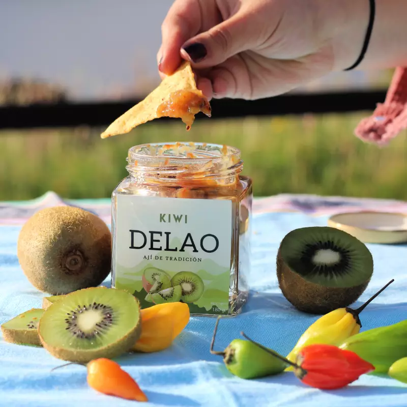 Delao | Kiwi Spicy sauce Vegan | 7 oz 1 E.