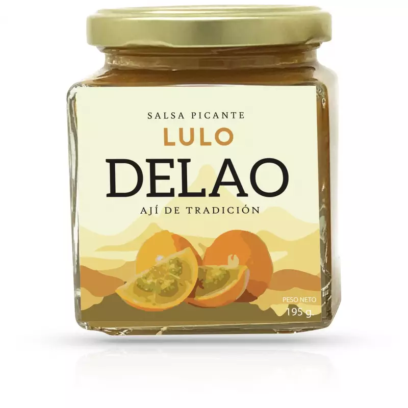 Delao | Lulo (Naranjilla) Spicy sauce Vegan | 7 oz 1 E.