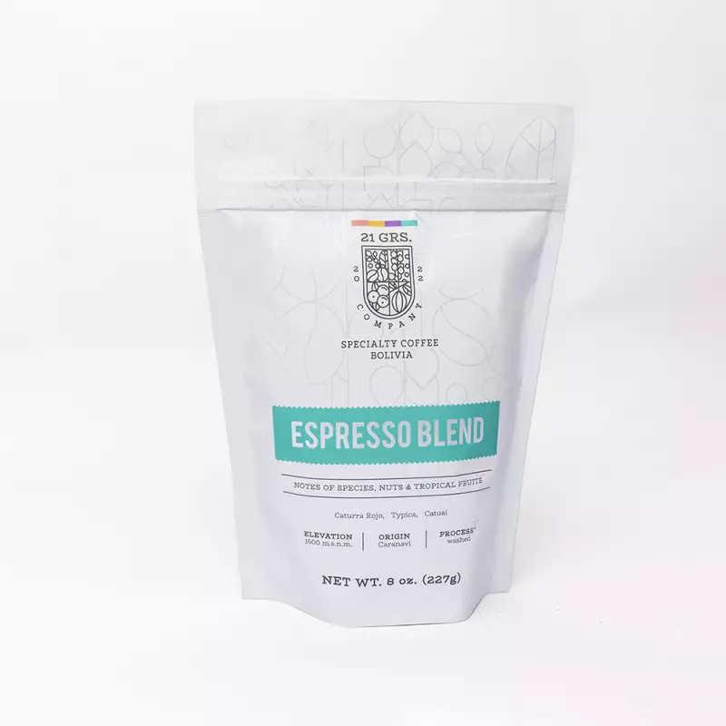 Delizia Foods | Whole Bean Roasted Coffee | 8oz | Bolivian specialy coffee | E