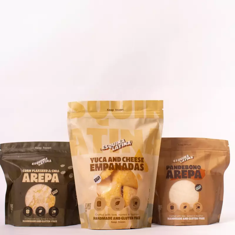 Esquina Latina | Corn Flaxseed and Chia arepa | E.