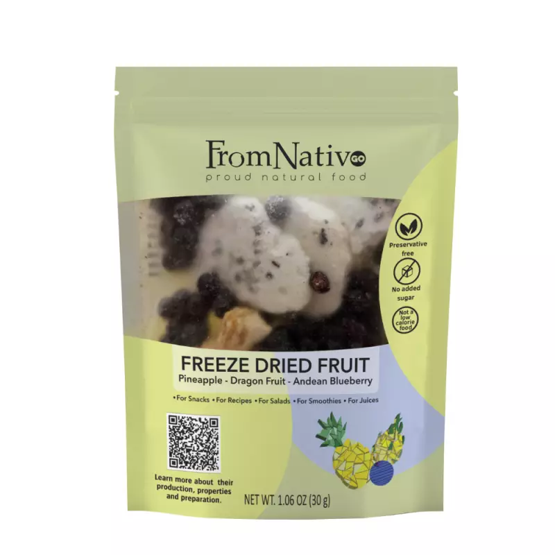 FromNativoGo | Freeze Dried Fruit & Vegetable Mix | 3Pack | 2.45 Oz E