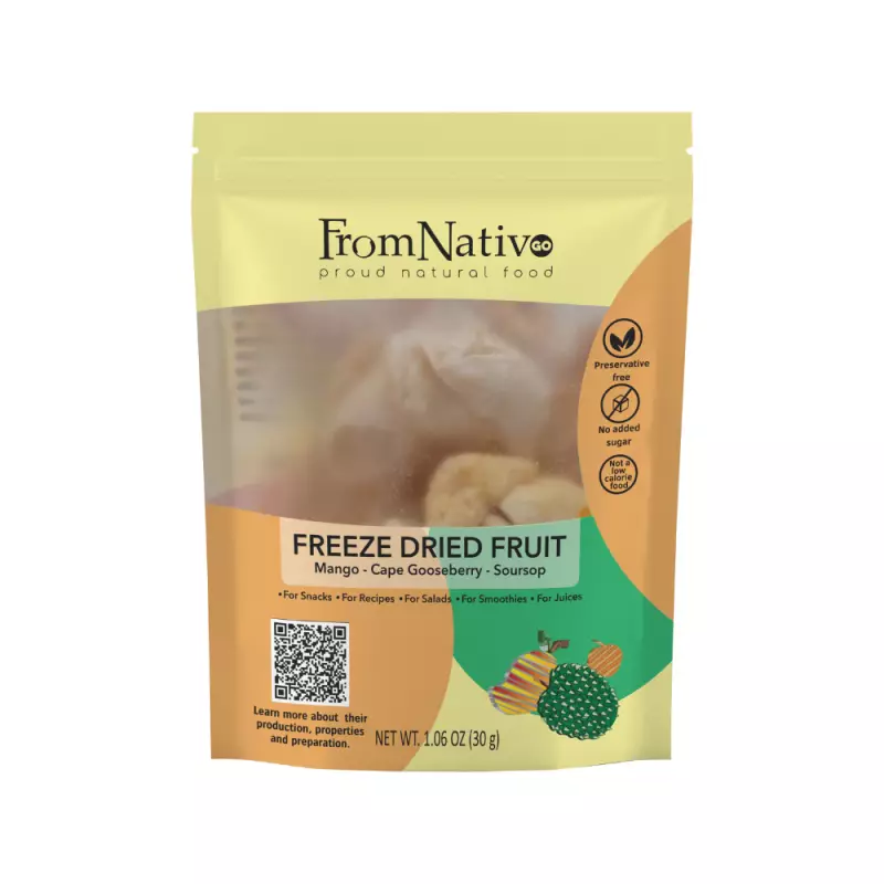 FromNativoGo | Freeze Dried Fruit & Vegetable Mix | 3Pack | 2.45 Oz E