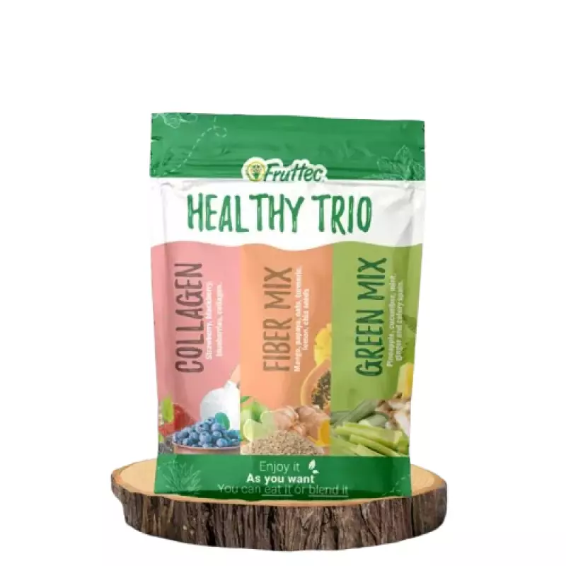 Fruttec | Natural Trio Pulp | 100% Natural | Six Pack 26.46 Oz E.