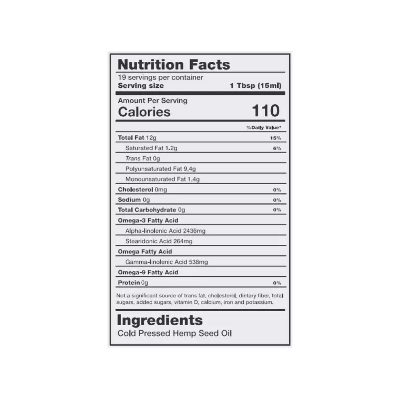 Goland | Cold-Pressed Hemp Oil | Omega-Rich, Vegan, Salad Dressing | 8.5 fl oz E