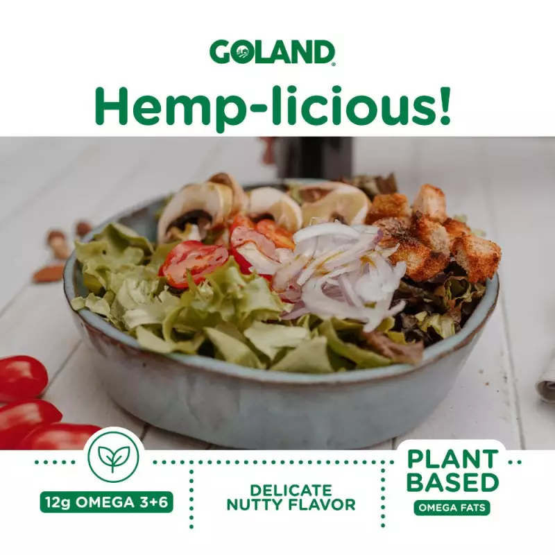 Goland | Cold-Pressed Hemp Oil | Omega-Rich, Vegan, Salad Dressing | 8.5 fl oz E