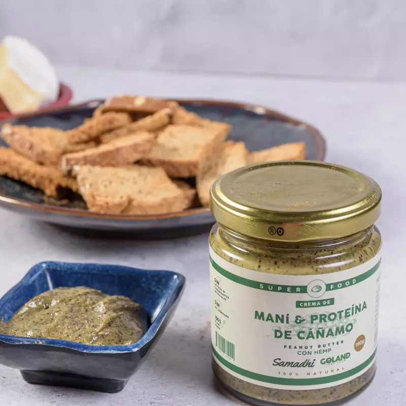 Goland | Peanut Butter w/ Hemp Protein | Vegan, Creamy, Energy Boost | 6.7 oz E