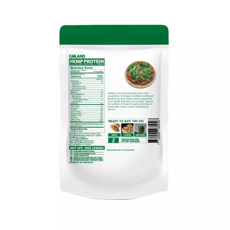 Goland | Plant-Based Hemp Protein | Clean Label, Vegan, Gut Health Support | 9 oz E