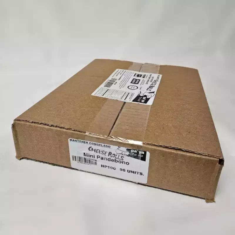 Hotpandeyuca | Mini Pandebono Cheese Rolls | X 100 Und Per Case | 7 Pounds E.