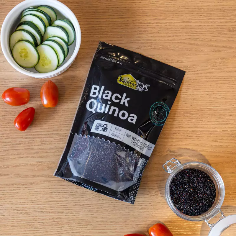 Karavansay Alimentos Naturales | Black Quinoa | 12 oz E.