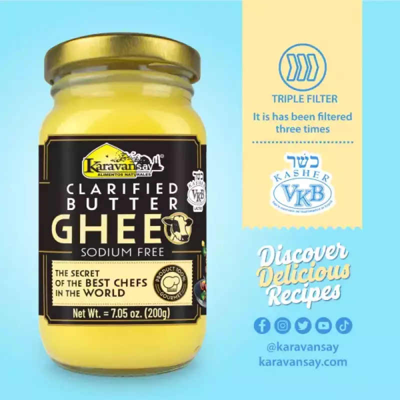 Karavansay Alimentos Naturales | Butter Ghee | Original 7.05 Oz E.
