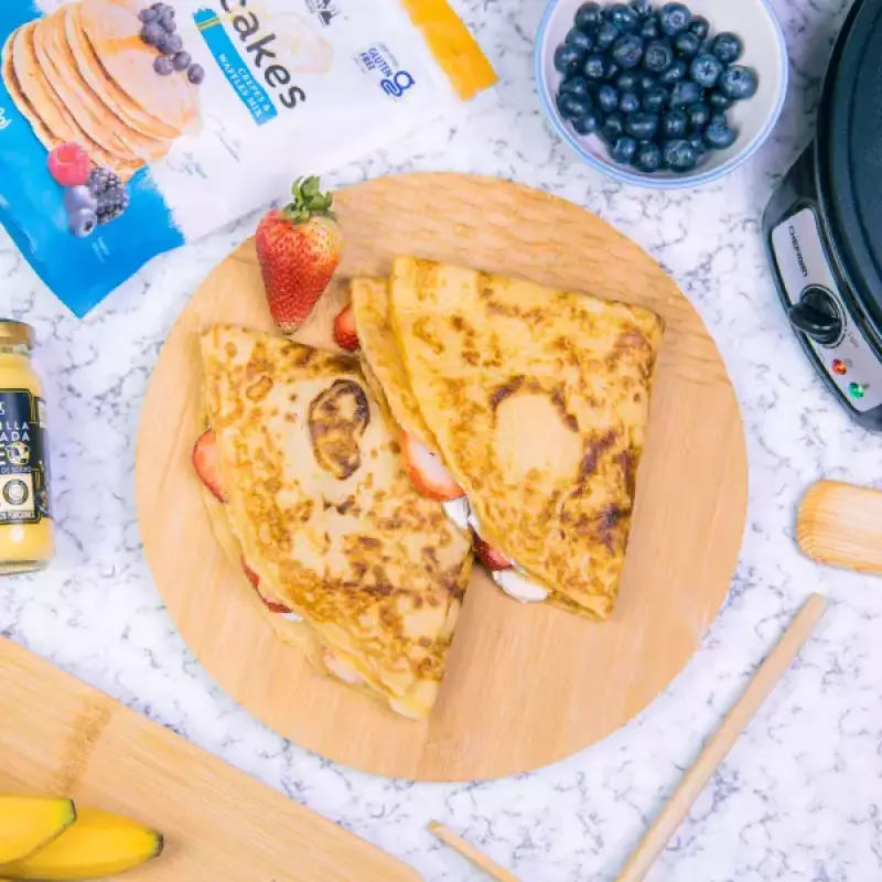 Karavansay Alimentos Naturales | Premix pancakes crepes and waffles | Doypack 17.64 Oz E.