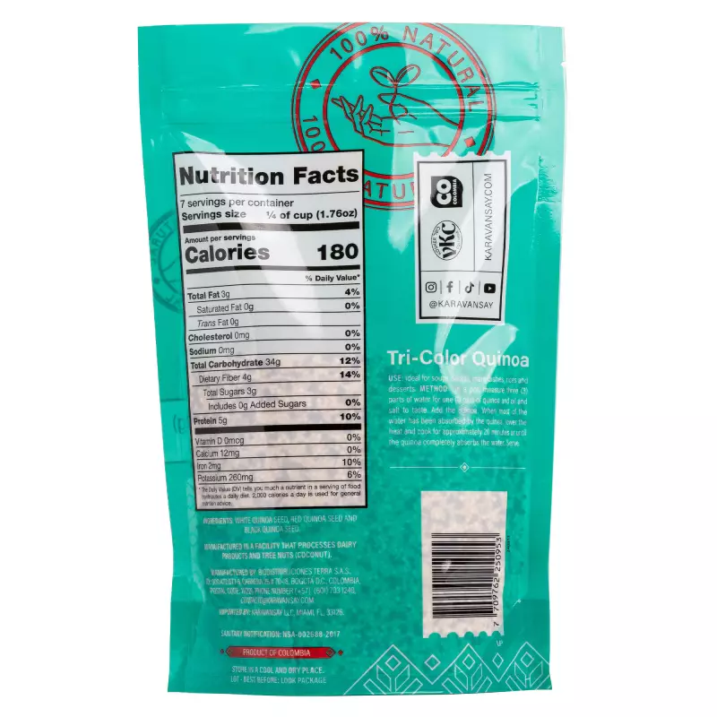 Karavansay Alimentos Naturales | Tri Color Quinoa | 12 oz E.