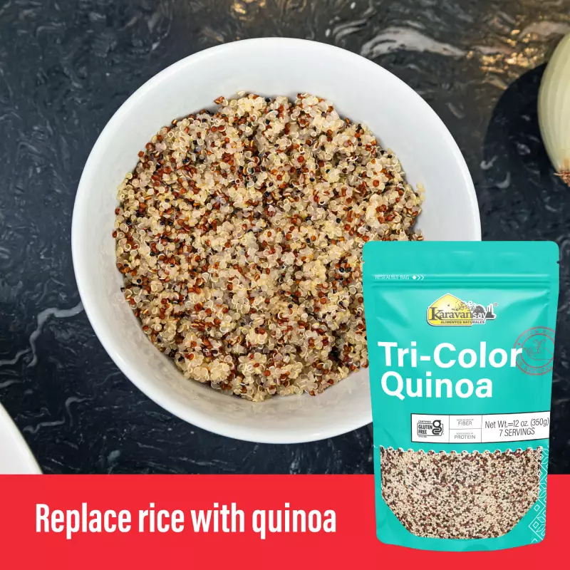 Karavansay Alimentos Naturales | Tri Color Quinoa | 12 oz E.