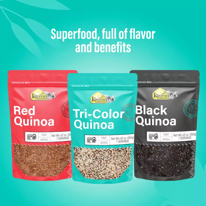 Karavansay Alimentos Naturales | Tri Color Quinoa | 12 oz E.