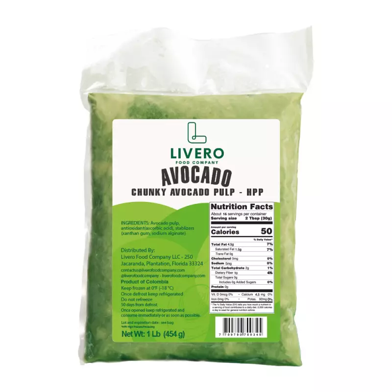 Livero Food Company | Avocado Chunky | E.