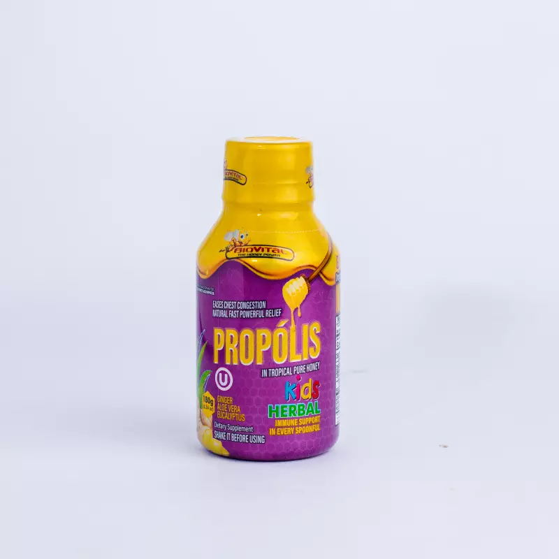 Propolis | Kids Cough Syrup with Propolis and Pure Tropical Honey | 6.34 oz E
