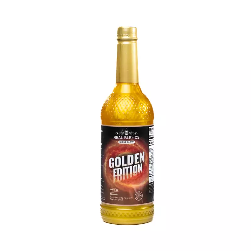Real Blends | Golden Glow Edition Syrup | 33.8 fl oz