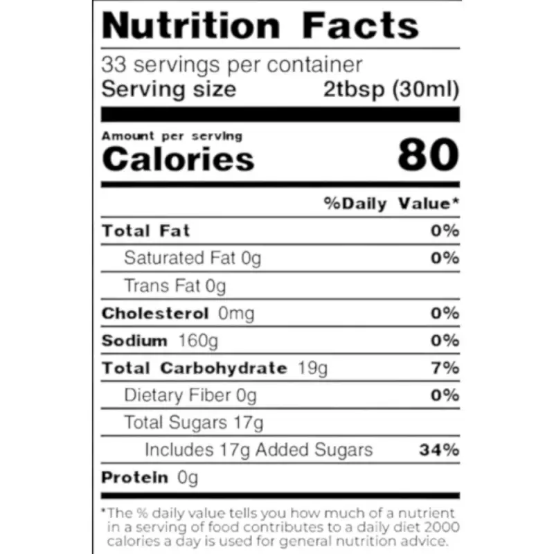 Real Blends | Golden Glow Edition Syrup | 33.8 fl oz