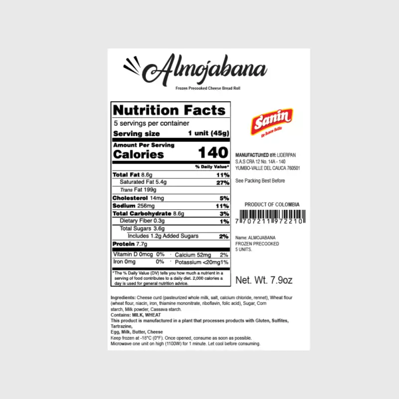 Sanin | Frozen Almojabana | 95,24 oz| E