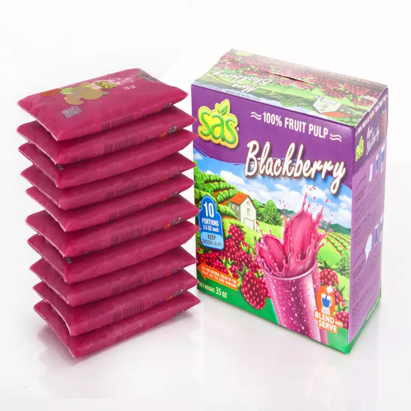 SAS | Pasteurized Blackberry Fruit Pulp | 35 oz (1.000gr) E.