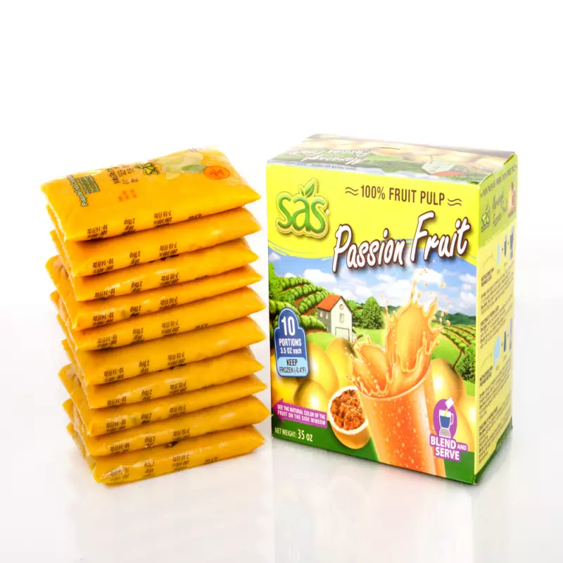 SAS | Pasteurized Passion Fruit Fruit Pulp | 35 oz (1.000gr) E.