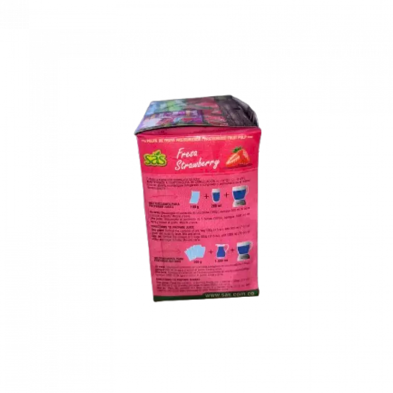 SAS | Pasteurized Strawberry Fruit Pulp | 35 oz (1.000gr) E.