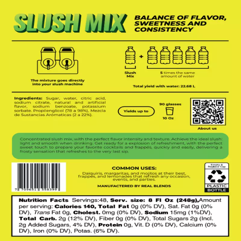 Slushie Mix | Margarita Vibes | 128 fl oz