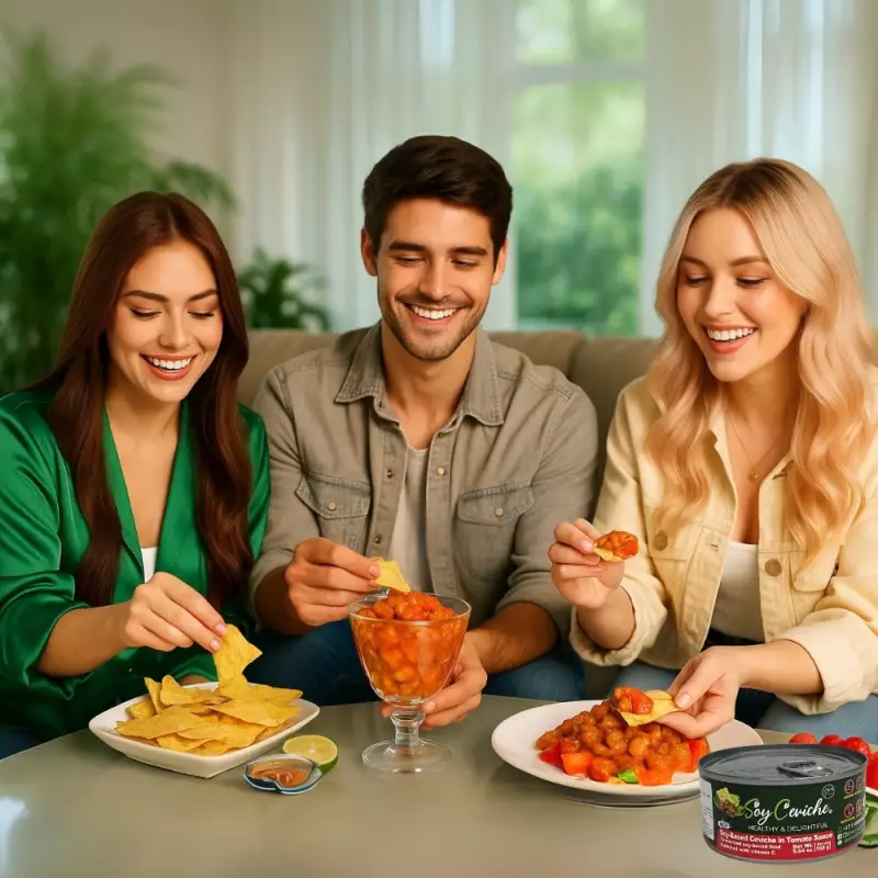 Soy Ceviche | Tomato Sauce | 4-Pack (5.64oz each)| Plant-Based, Gluten-Free, Ready-to-eat E