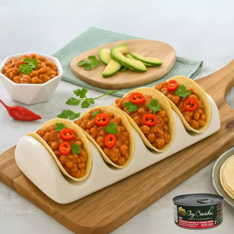 Soy Ceviche | Tomato Sauce | 4-Pack (5.64oz each)| Plant-Based, Gluten-Free, Ready-to-eat E