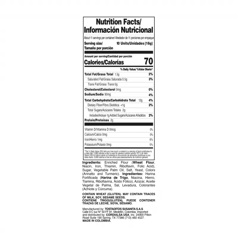 Susanita | Breadsticks | 6.0 Oz E.