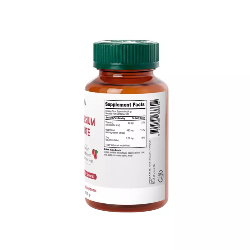 Tinku | Magnesium Ultra Gummies | Citrate + Camu Camu | 4.2 oz E