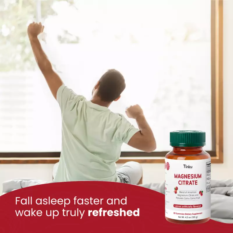 Tinku | Magnesium Ultra Gummies | Citrate + Camu Camu | 4.2 oz E