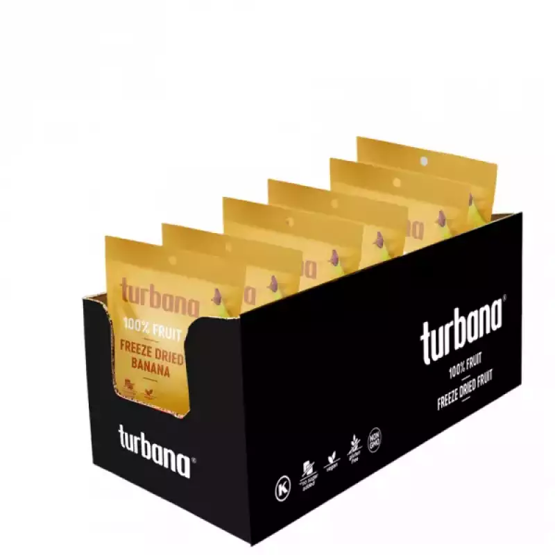 Turbana | Freeze dried banana | 6 pack 2.52 oz E.