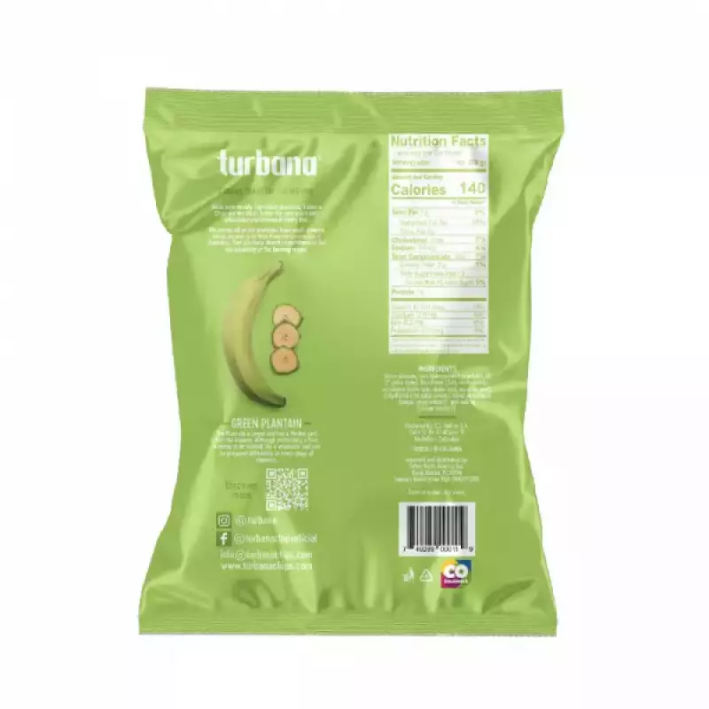 Turbana | Lime Plantain Chips | X7 oz E.