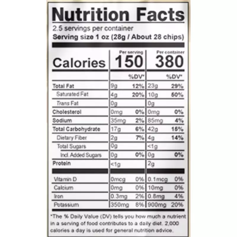 Turbana | Sea salt Banana chips | 2.5 oz E.