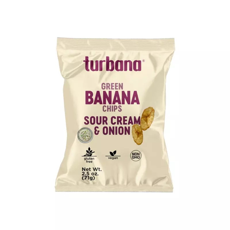 Turbana | Sour cream & onions Banana chips | 2.5 oz E.