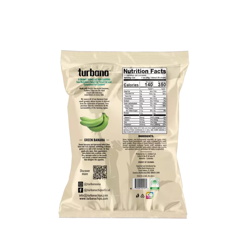 Turbana | Sriracha Banana chips | 2.5 oz E.