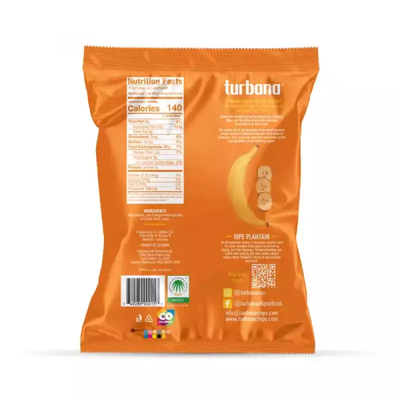 Turbana | Sweet Plantain Chips | X7 oz E.