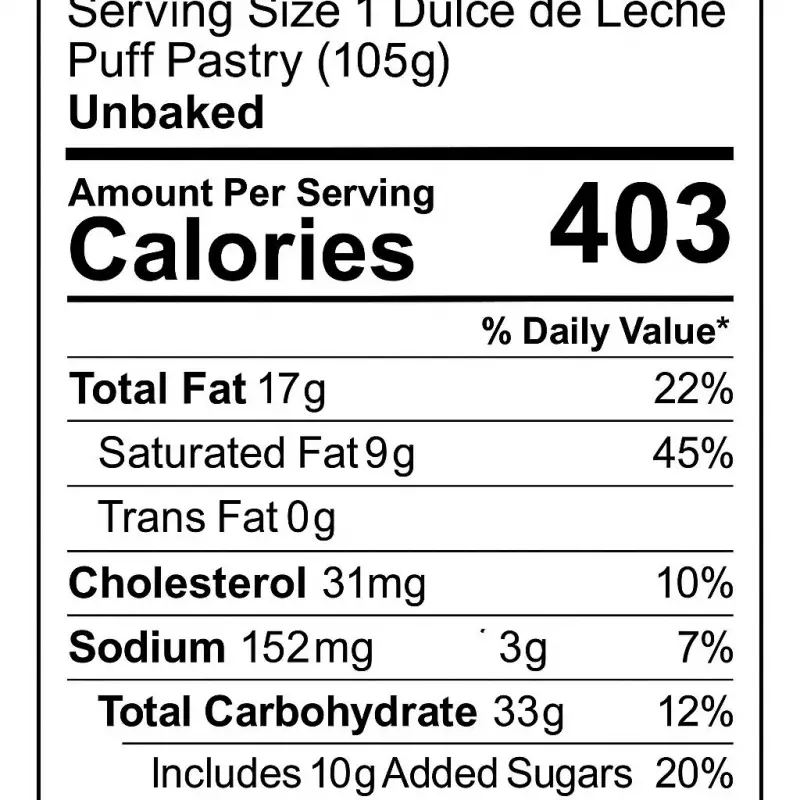 Yummy Puffies | Puff Pastry Stuff With Dulce De Leche (Arequipe) Raw | E.