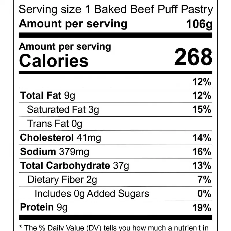 Yummy Puffies | Puff Pastry Stuffed with beef, vegetables and sauce | E.