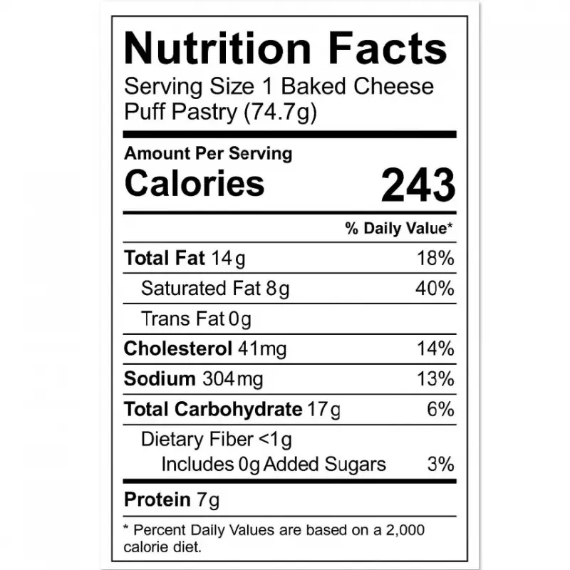 Yummy Puffies | Puff Pastry Stuffed With Cheese. Pre Cook. | E.