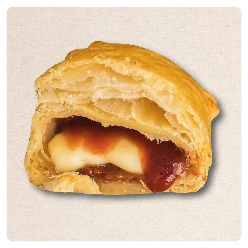 Yummy Puffies | Puff Pastry Stuffed With Guava and Cheese Raw | E.