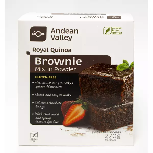 Andean Valley | Royal Quinoa Brownie | Mix in Powder| 9.5 oz. E