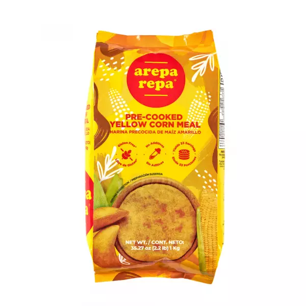 Arepa repa | Pre cooked yellow corn meal | 35.27 OZ E.