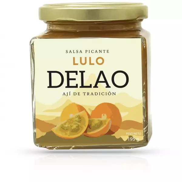 Delao | Lulo (Naranjilla) Spicy sauce Vegan | 7 oz 1 E.