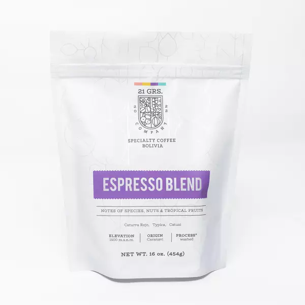 Delizia Foods | Whole Bean Roasted Coffee | 16oz | Bolivian specialy coffee | E
