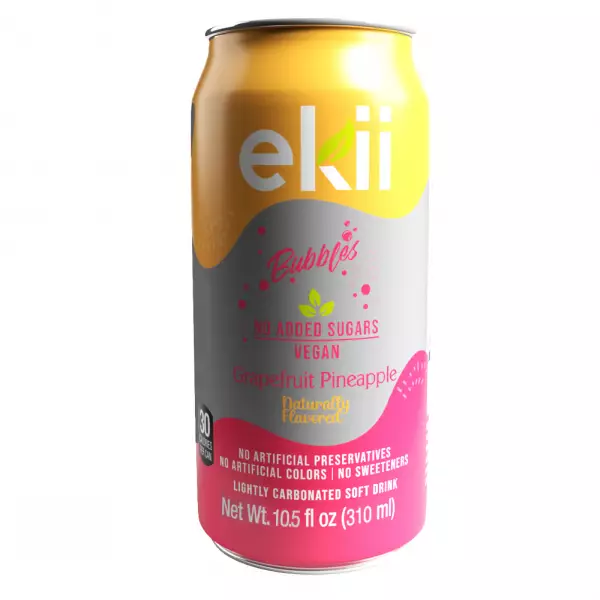 Ekii Bubbles | Lightly carbonated Grapefruit Pineapple | 10.5fl oz E.